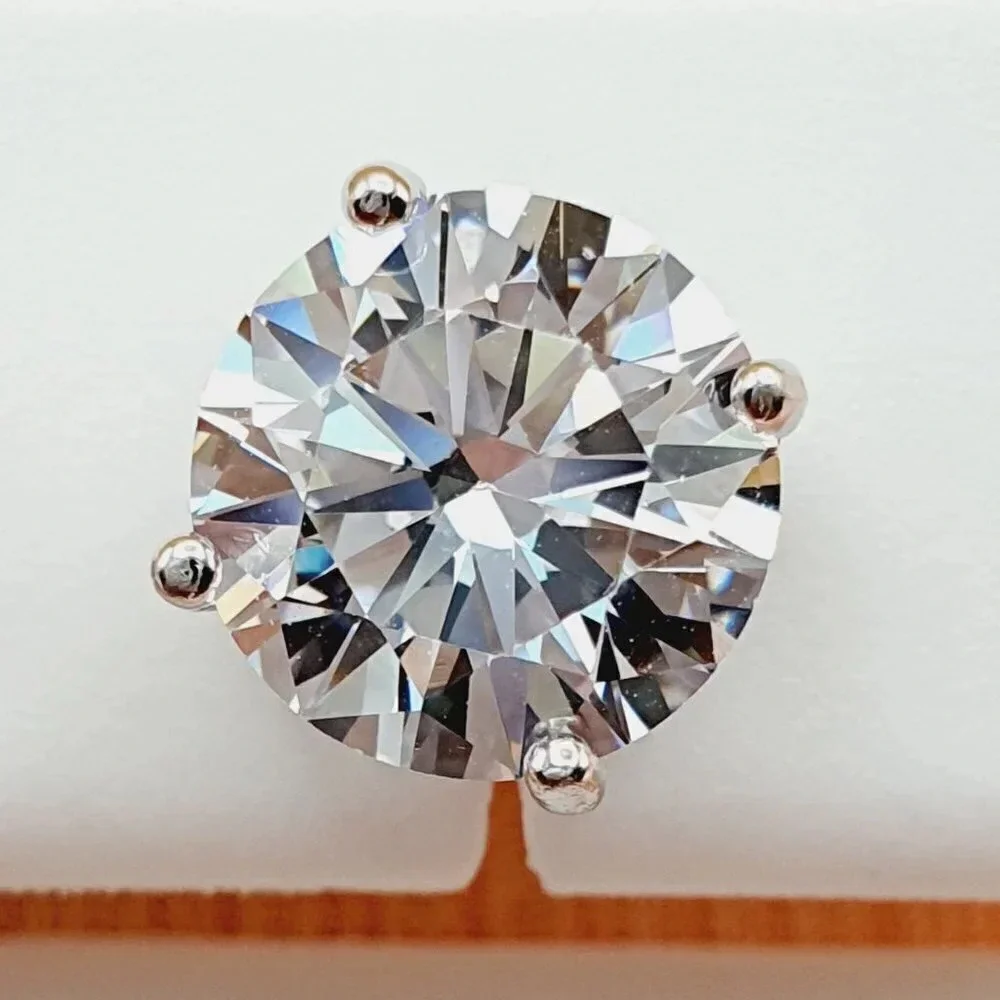 8MM S925 Sterling Silver CZ Stud Earrings for Women/Girl, US19251018